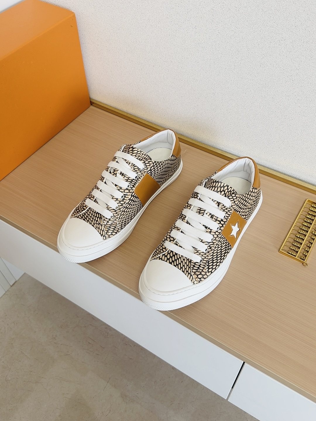 Louis Vuitton Men's Star-Panel Low-Top Sneakers — front