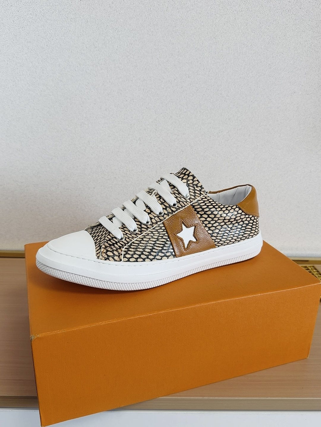 Louis Vuitton Men's Star-Panel Low-Top Sneakers — side