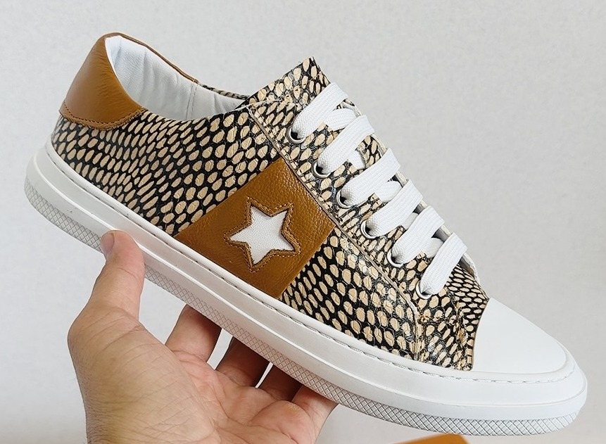 Louis Vuitton Men's Star-Panel Low-Top Sneakers — front
